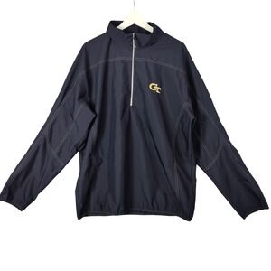 Cutter & Buck Georgia Tech Jacket Mens XL Pullover Windbreaker‎ WeatherTec NCAA